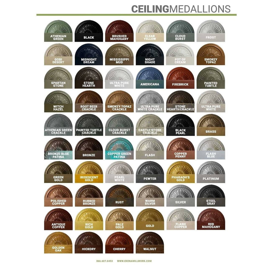 14 3/4x22OD x 1 3/4x22P Traditional Ceiling Medallion U530