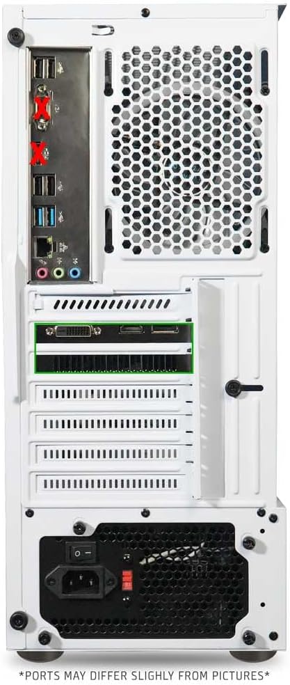 White Intel Core i7 AMD RX 580 8GB 16GB RAM 1TB NVMe SSD Desktop Computer Tower X2700