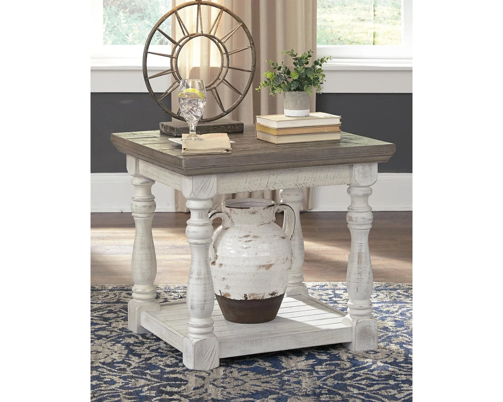 Gray/White End Table O2159
