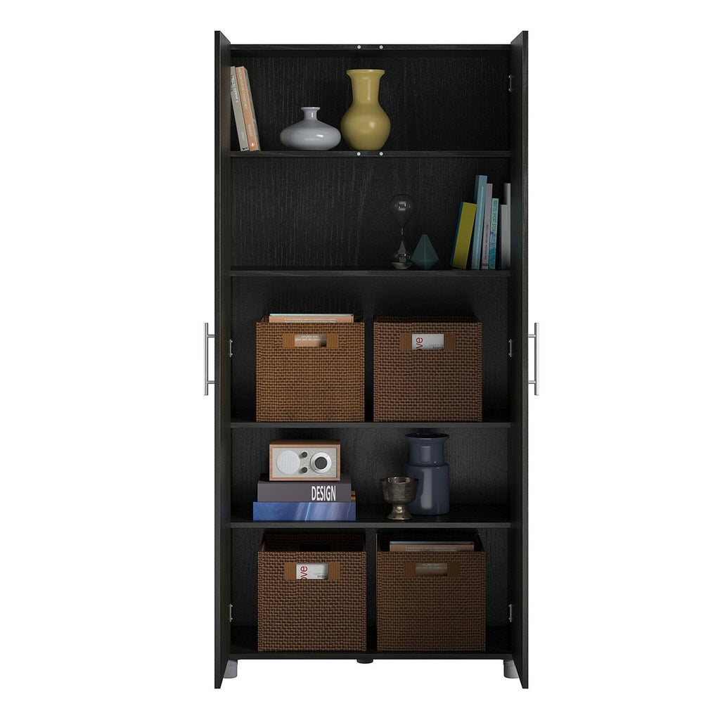 Utility Storage Cabinet Ivory Oak J947304