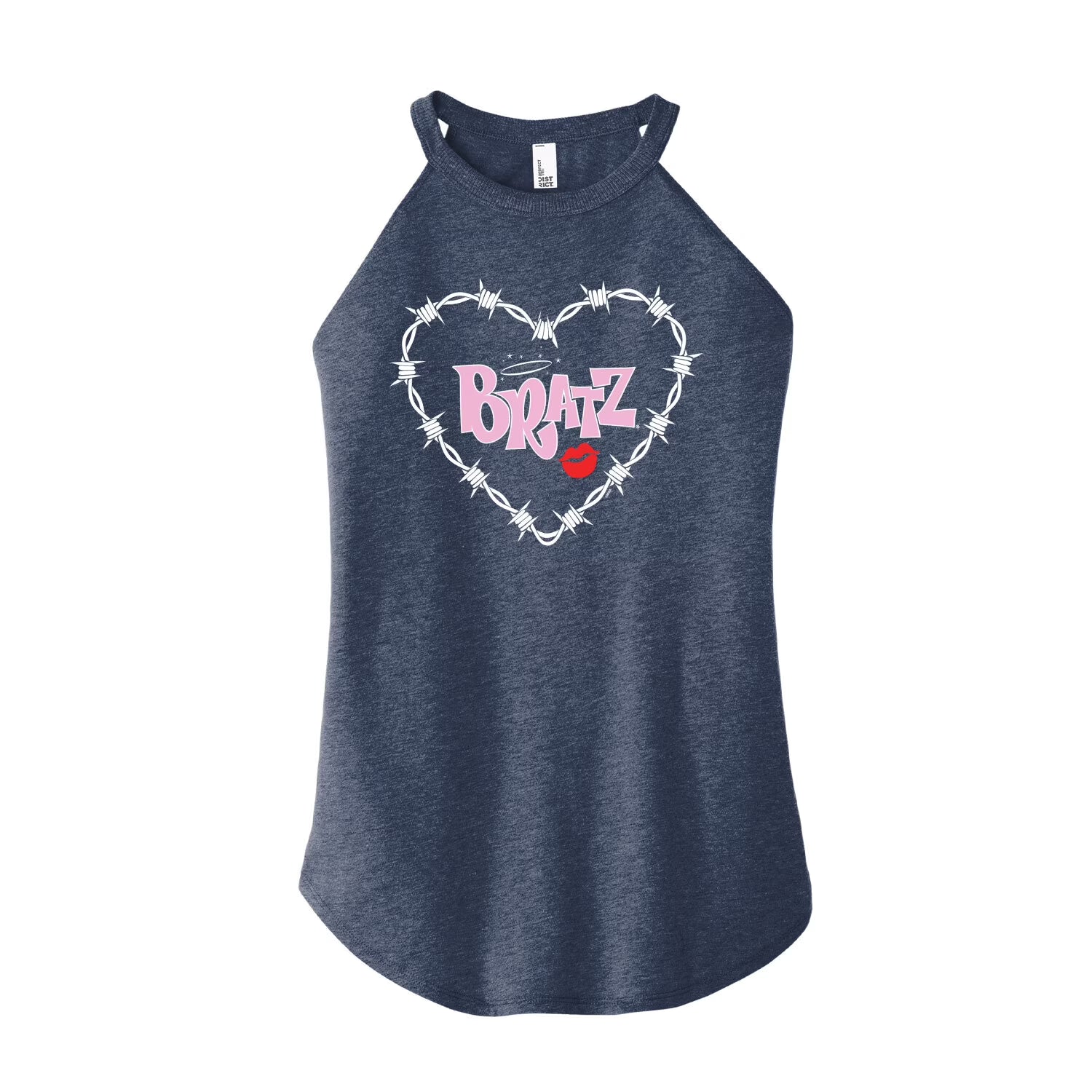 Juniors High Neck Tank Top U3445