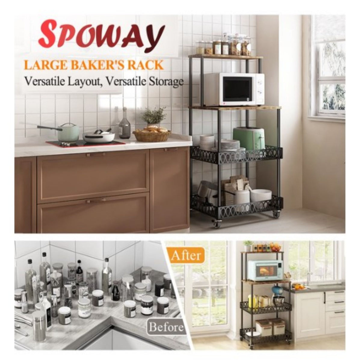 Four Layer Microwave Oven Rack J9476
