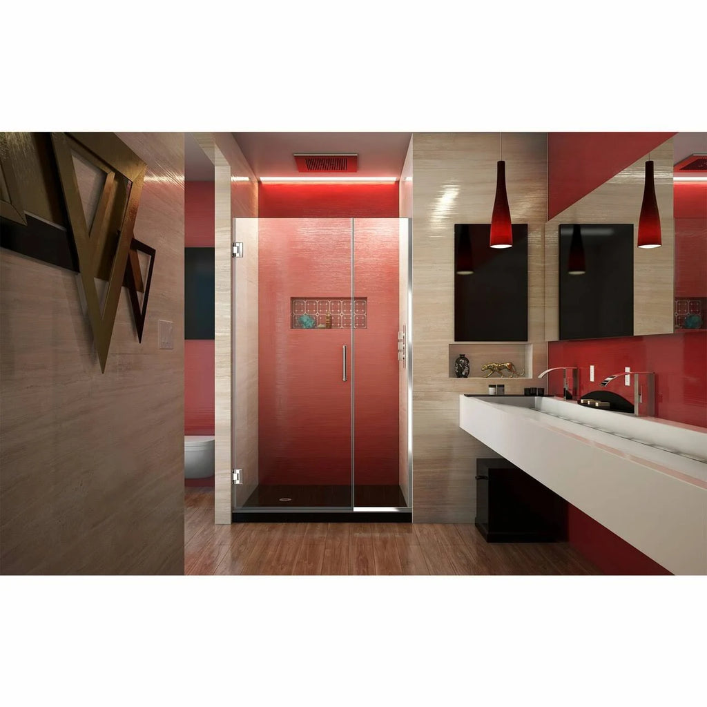 Chrome Hinged Shower Door H414