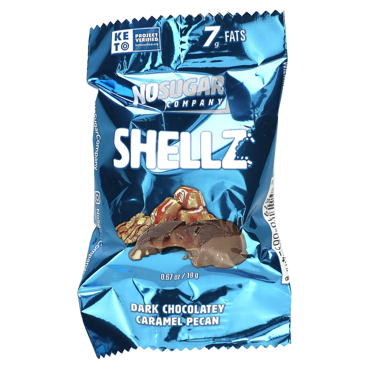 Dark Chocolatey Caramel Pecan Shellz, 25 Pieces, 0.67 oz Each A743