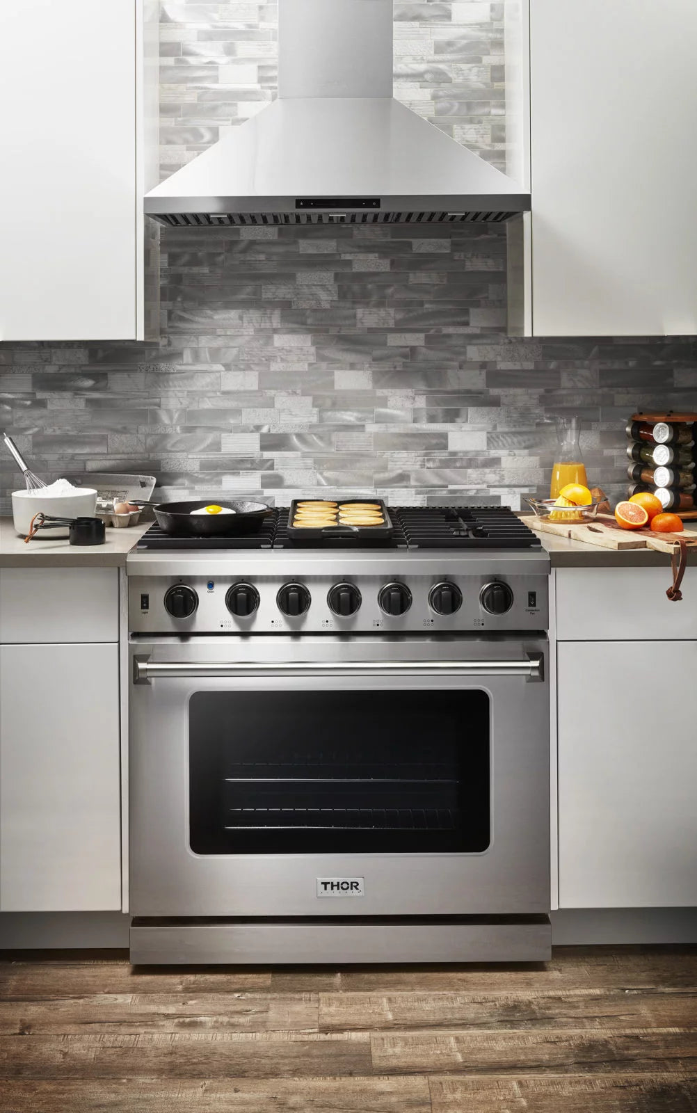 36-Inch Gas Range 6 Burners Stainless Steel D185948
