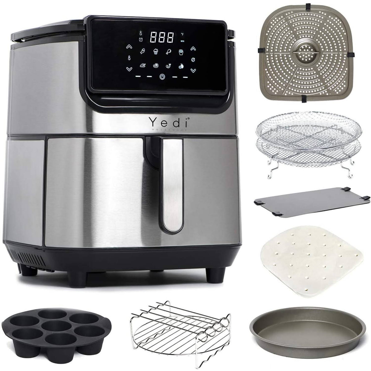 6.8 Quart Stainless Steel Air Fryer K967832