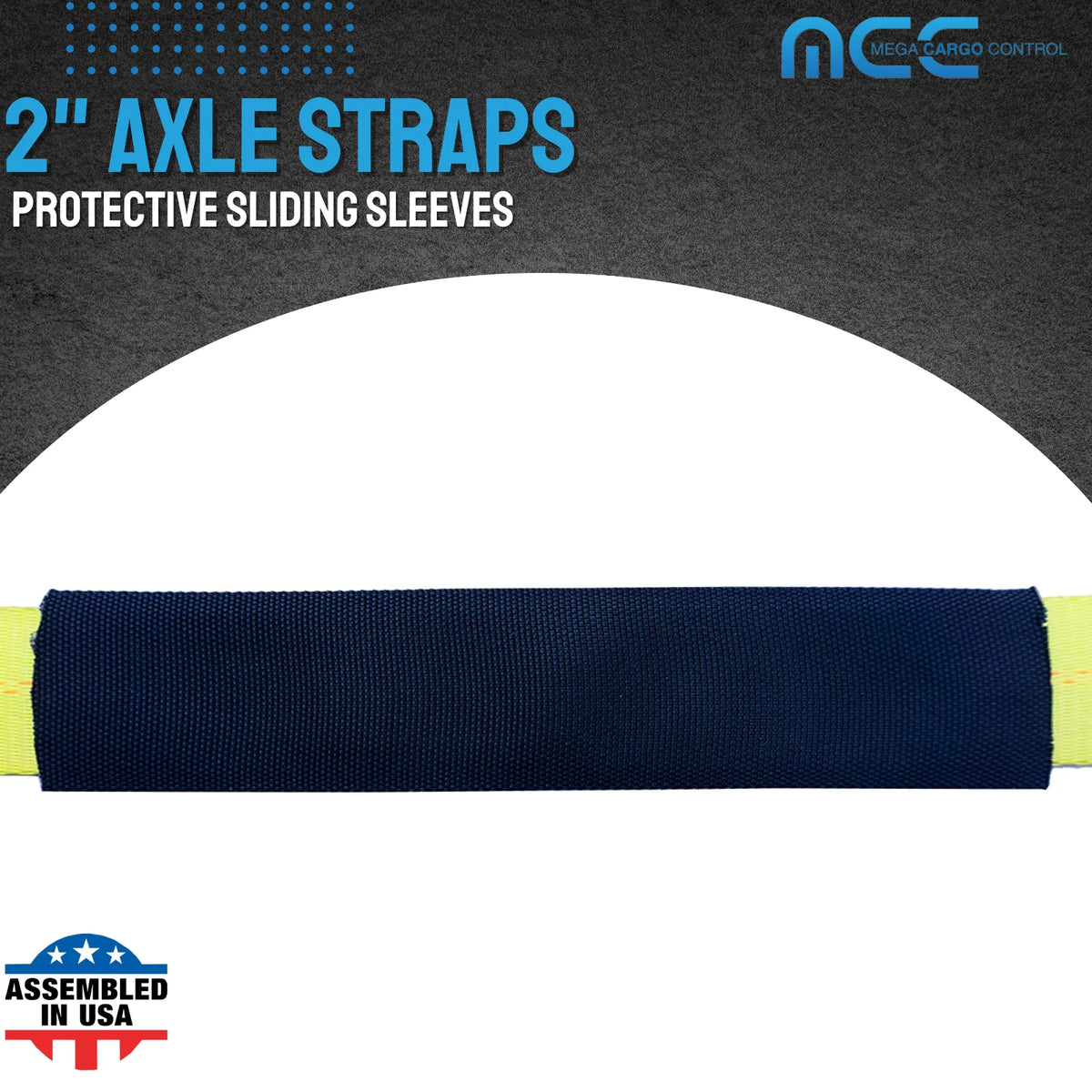 2” x 60” Yellow Axle Tie-Down Straps (2-Pack) B57652
