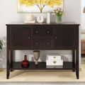 46" Blue Sideboard Cabinet with Storage Drawers and Bottom Shelf V895818