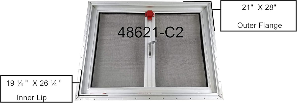 RV Roof Escape Hatch Cut-Out 19 1/4 x 26 1/4 B991039