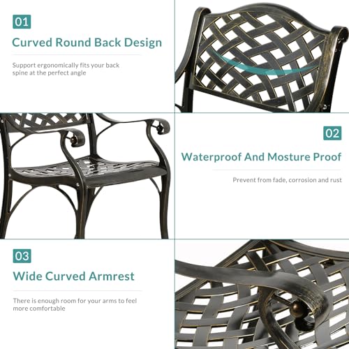 9-Piece Cast Aluminum Outdoor Dining Set with 8 Chairs and Oval Table G231787