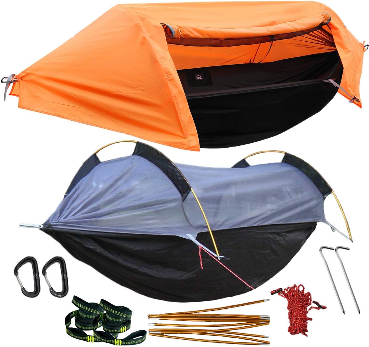 Camping Hammock with Net and Rainfly Cover L383