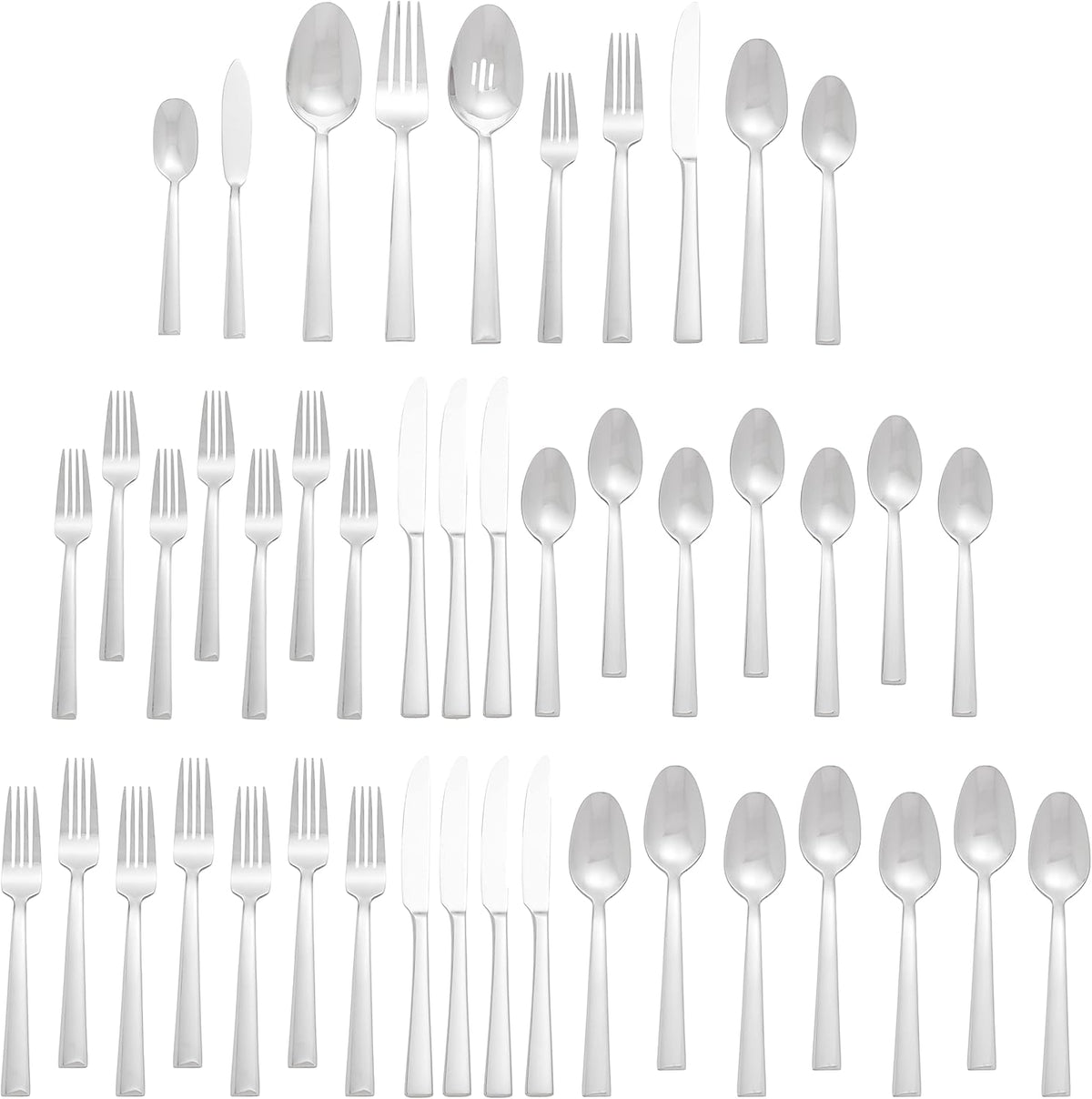 45 Piece Stainless Flatware Set, Service for 8 W697