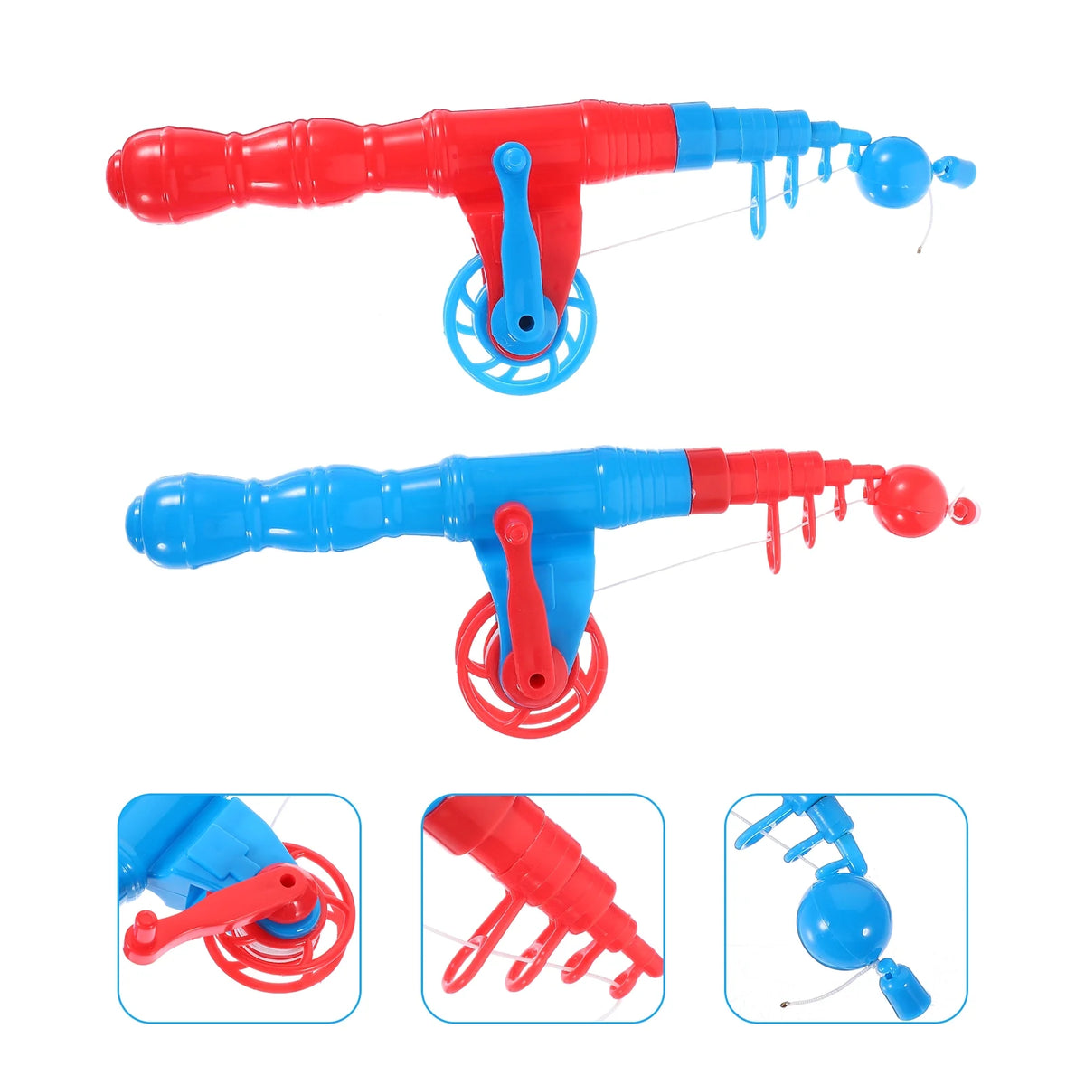 4Pcs Plastic Magnetic Fishing Rod Toys C718