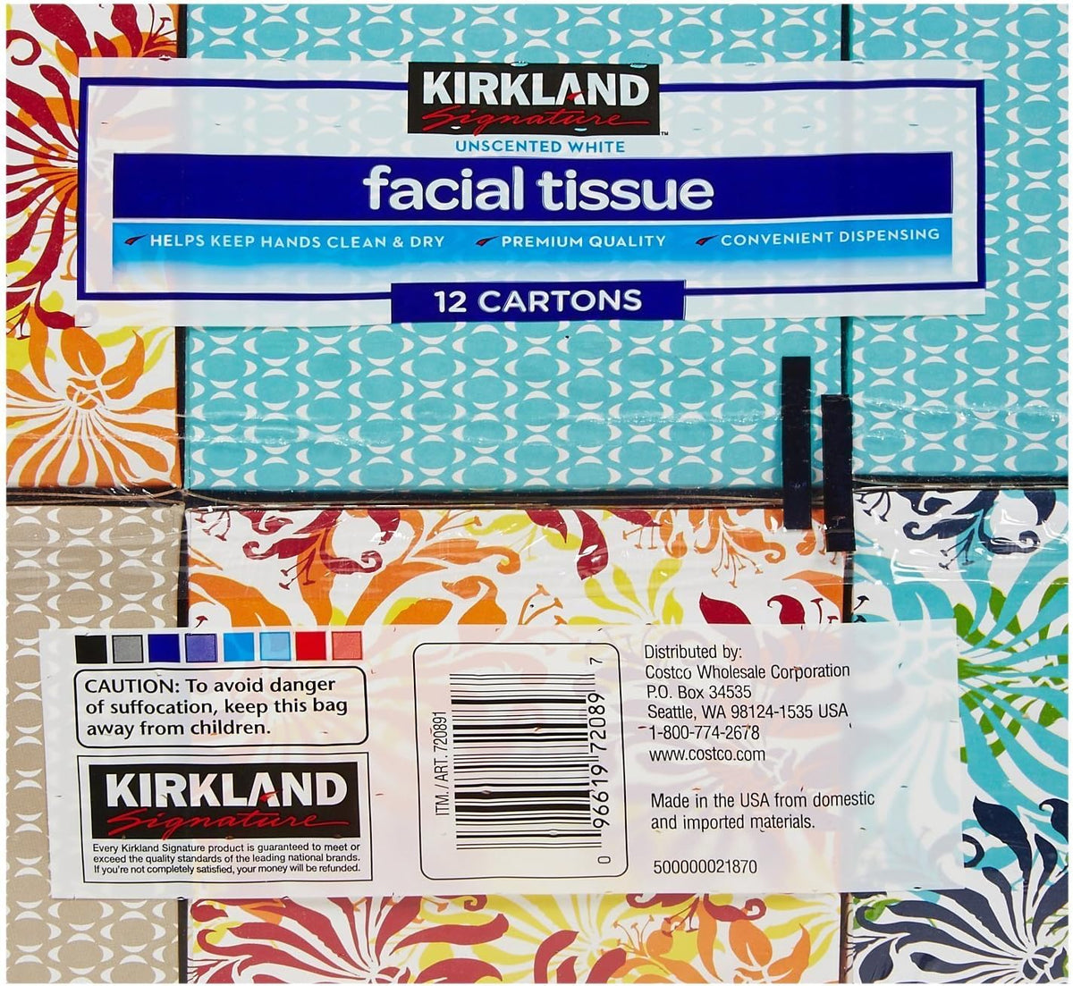 Facial Tissue, 2-Ply, 90 ct, 12 pk I465