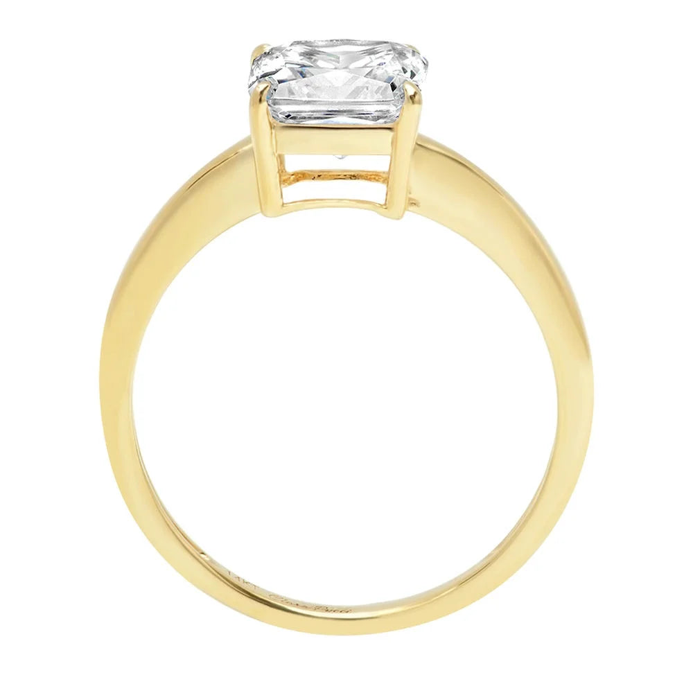 18K Yellow Gold Solitaire Engagement Ring E7264