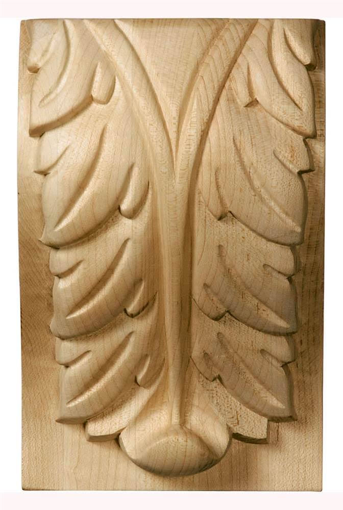 Alder Extra Large Acanthus Leaf Block Corbel A255