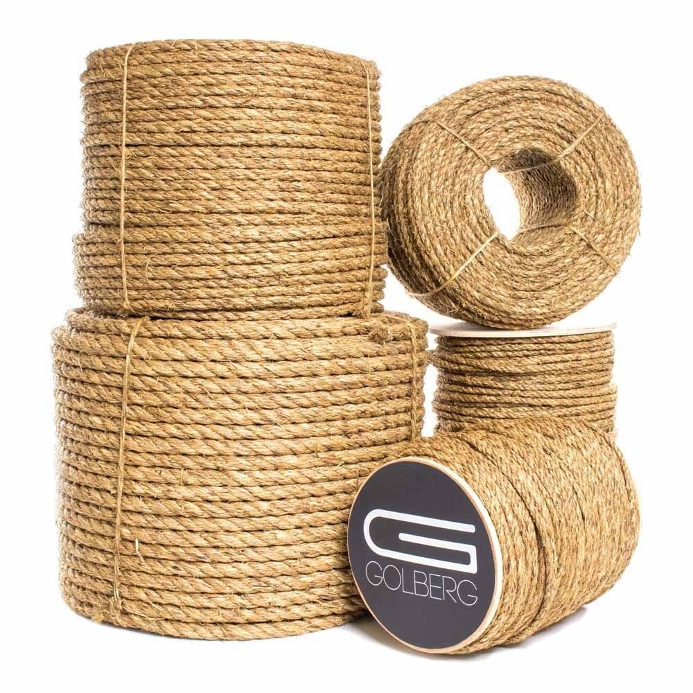 Natural Fiber Manila Rope - 1.25 inch x 100 Feet Z15741