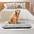 XL Plush Faux Fur Dog Bed with Waterproof Non-Slip Bottom P915