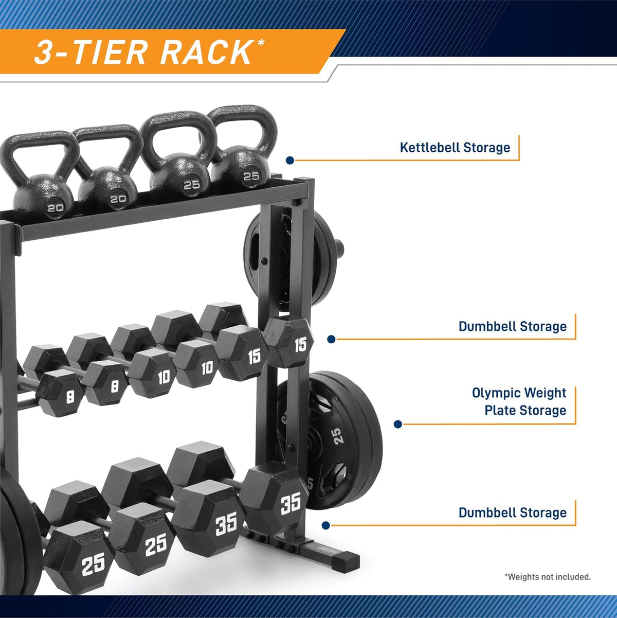 Combo Weights Storage Rack E297