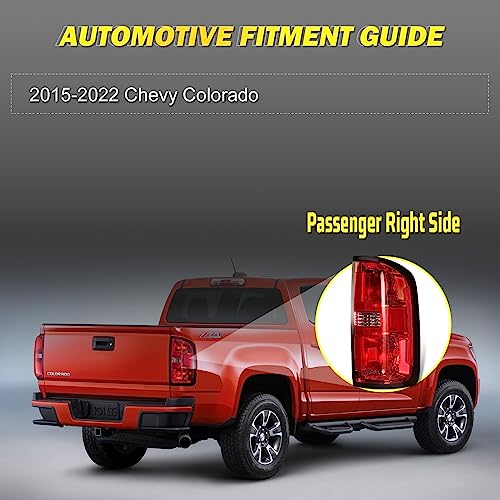Red Clear Lens Tail Light Assembly for Chevy Colorado P79163