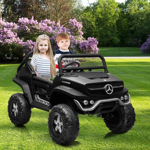 White 2 Seater 24V Battery Powered Ride On Truck C43895