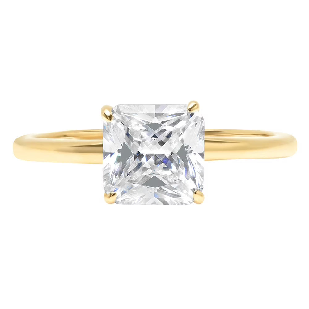 18K Yellow Gold Solitaire Engagement Ring E7264