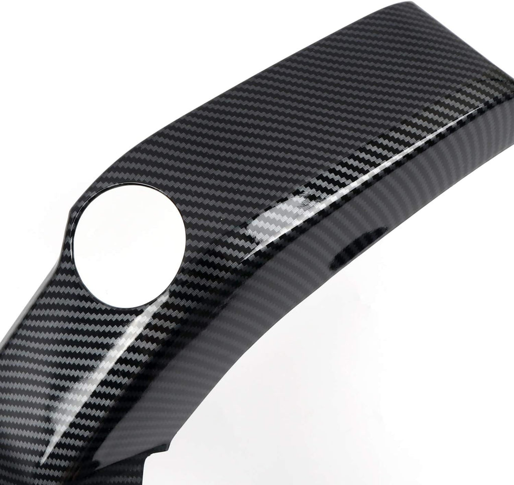 ABS Carbon Fiber Grain Center Console Air Outlet Vent Decor Cover Trim 3pcs K6851