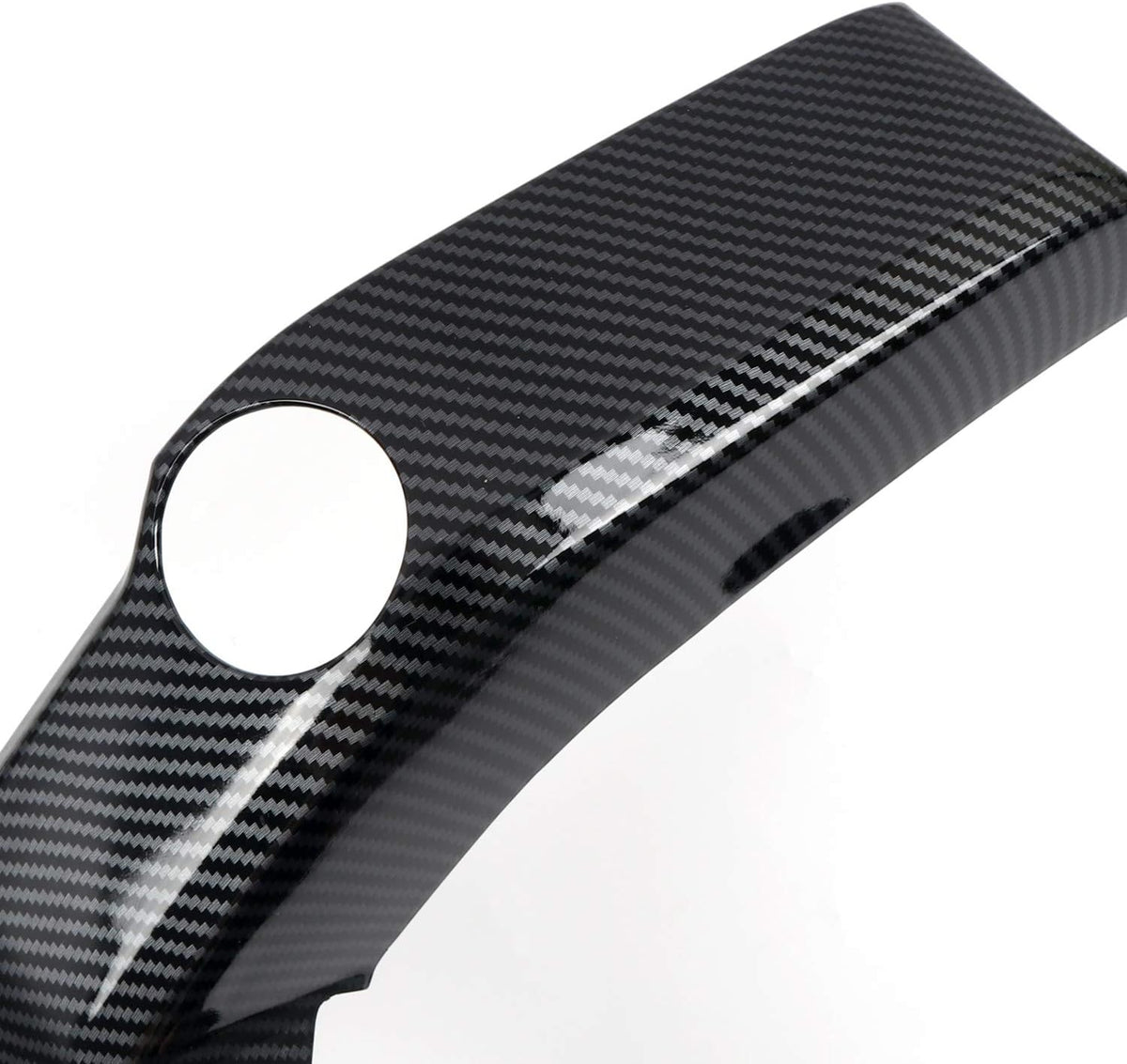 ABS Carbon Fiber Grain Center Console Air Outlet Vent Decor Cover Trim 3pcs K6851