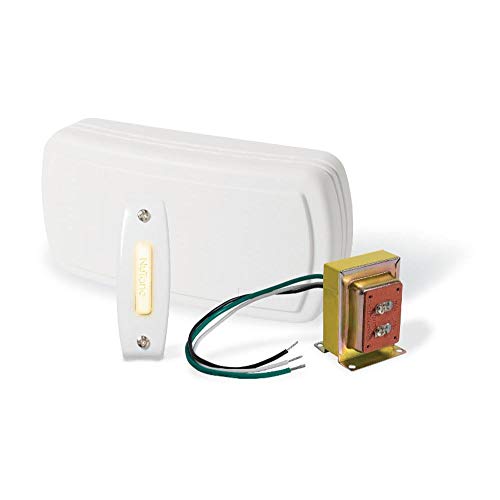 White Builder Chimes Kit with Two Lighted Pushbuttons N68292