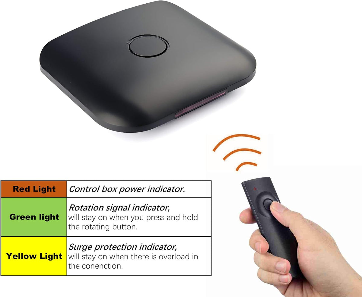 Digital HD TV Antenna, Outdoor Attic Antenna, 360 Degree Rotation Wireless Remote, 200 Miles Range, 4K 1080P VHF UHF I2360