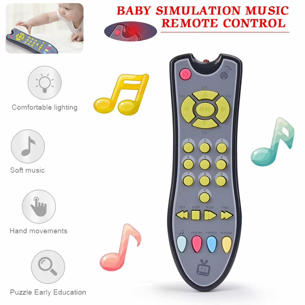 Baby Music Remote Control Toy with Lights W186234