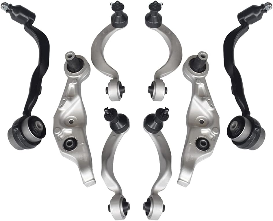 8pc Front Lower Upper Control Arm Suspension Kit Q325149