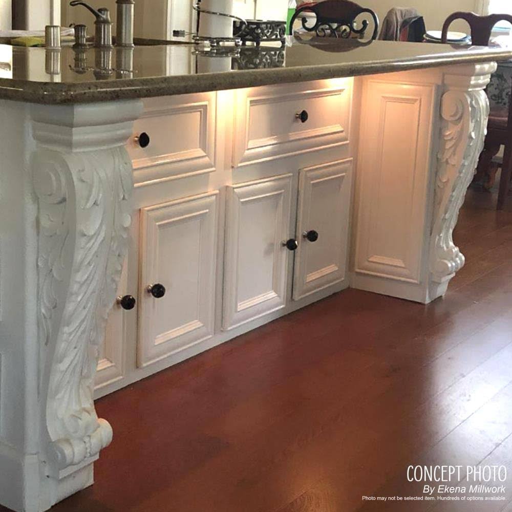 Alder Extra Large Acanthus Leaf Block Corbel A255