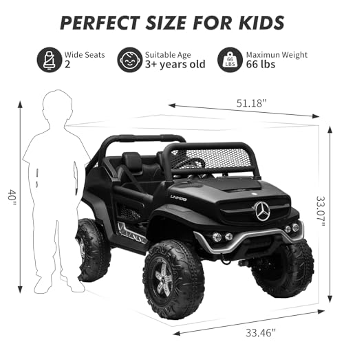 White 2 Seater 24V Battery Powered Ride On Truck C43895