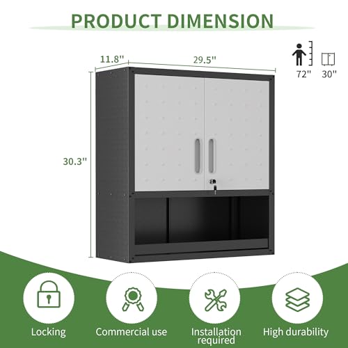 Metal 4 Drawer Rolling Tool Storage Cabinet with Locking Doors Y123025