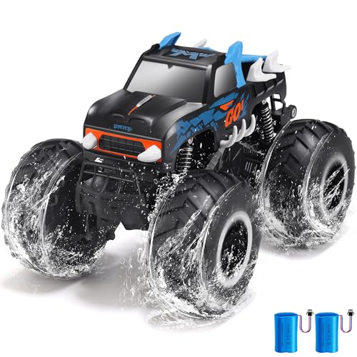 1:16 Waterproof Remote Control Monster Truck Pickup Car 4WD All Terrain Off-Road Toy A6991