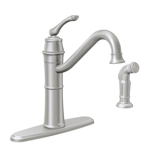Mediterranean Bronze High-Arc Kitchen Faucet with Side Spray B292