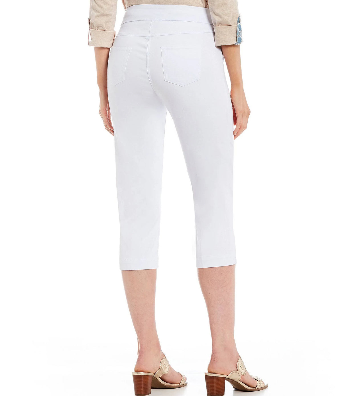 Denim Pull-On Capri Pants O118395