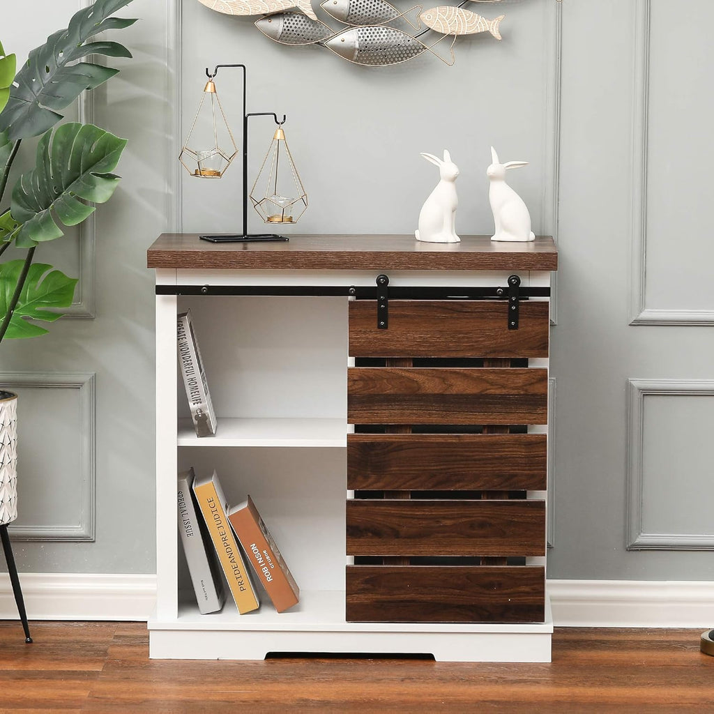 White 4 Drawer Bathroom Floor Storage Cabinet H244798