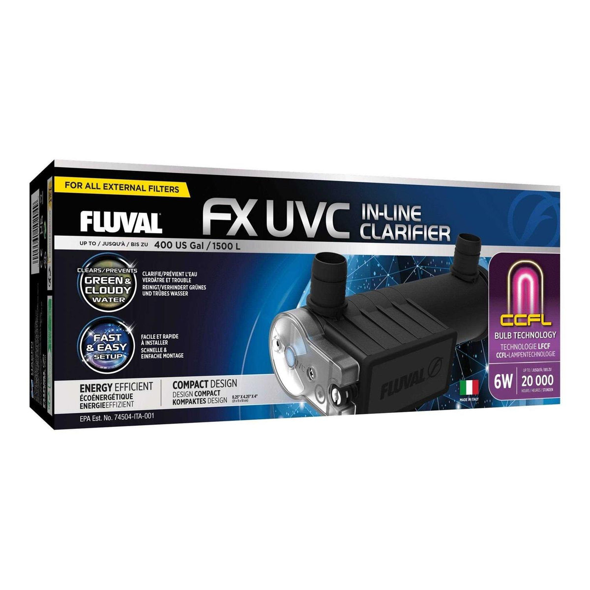 Fluval FX UVC In-Line Clarifier S707
