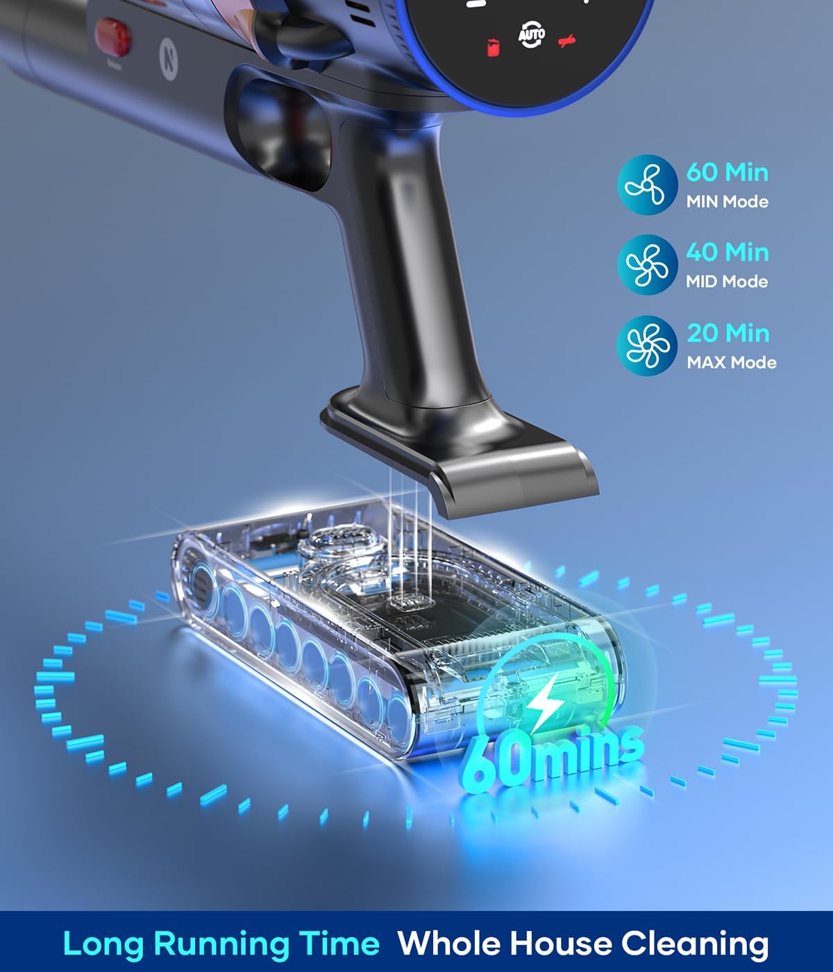 Cordless Stick Vacuum Cleaner with Touch Screen M12516