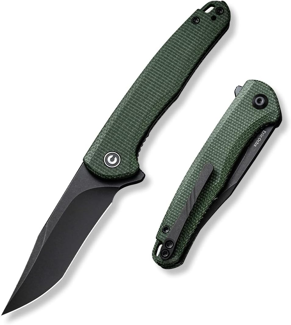 Mini Sandbar Liner Lock Folding Knife with Titanium Pocket Clip F522400
