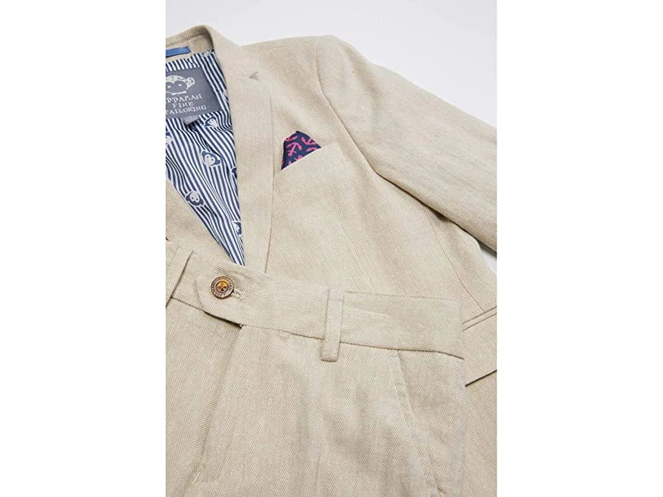 Khaki Herringbone Suit H80941