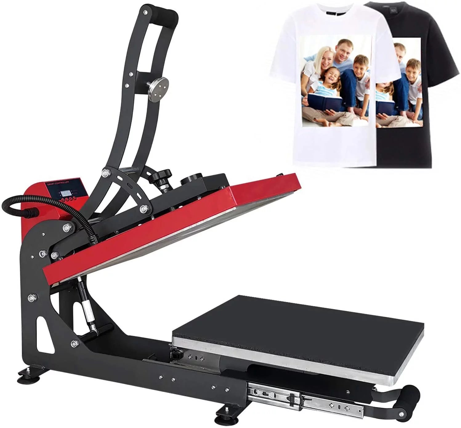 Magnetic Semi-Automatic T Shirt Heat Press Machine 16 X 20'' Large Heat Press Sublimation with Smart LCD X16952