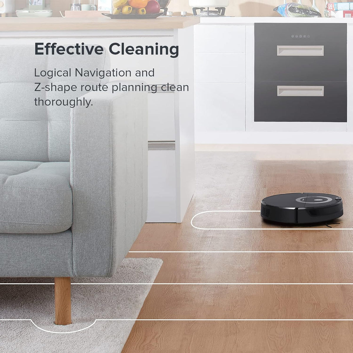Robot Vacuum Cleaner with 2500Pa Strong Suction G219247