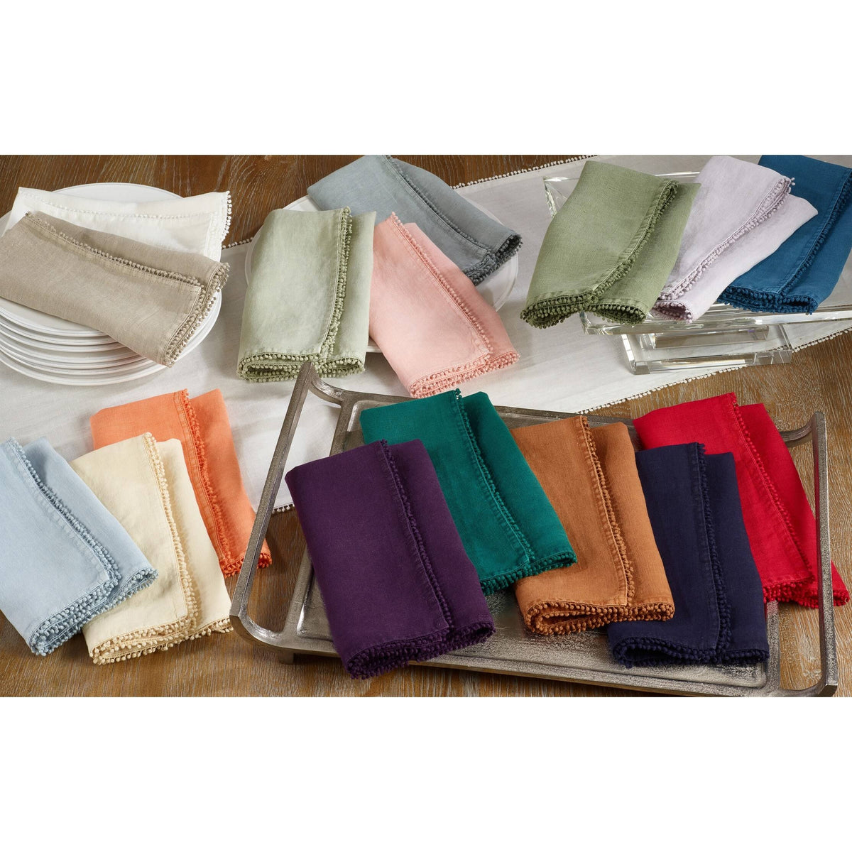 Lilac 100% Linen Table Napkins Set of 4 V876820