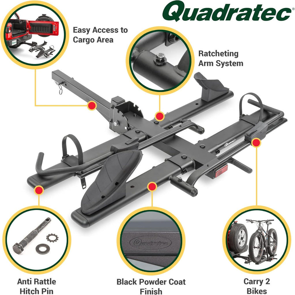 2-Bike Hitch Mount Bike Rack for eBikes P20014