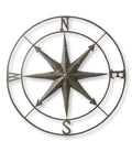 Gray Metal Compass Rose Y31108