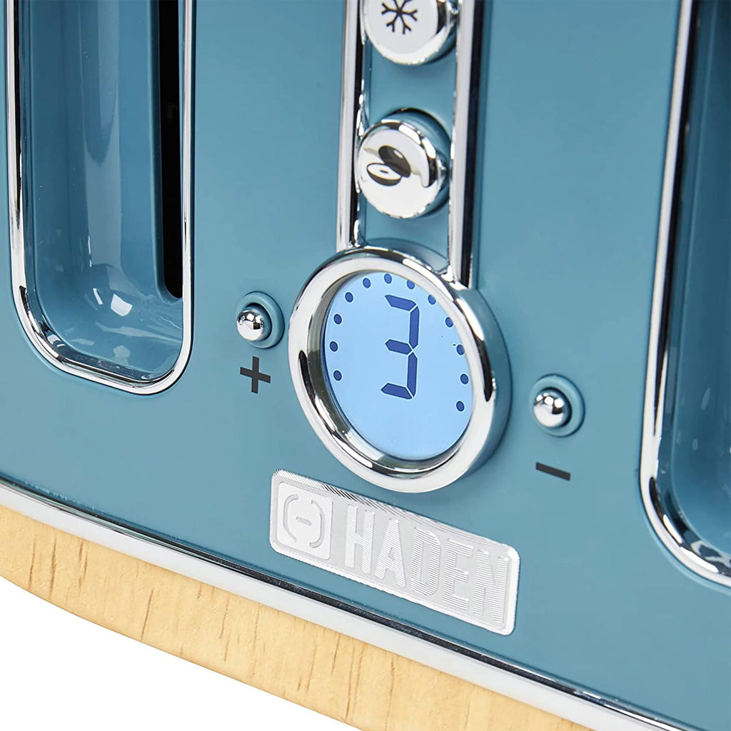 4 Slice Wide Slot Toaster Stone Blue Q3299