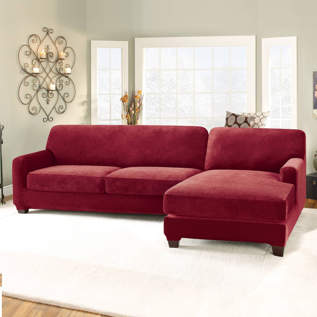 Stretch Pique Two Piece with Right Side Chaise V421